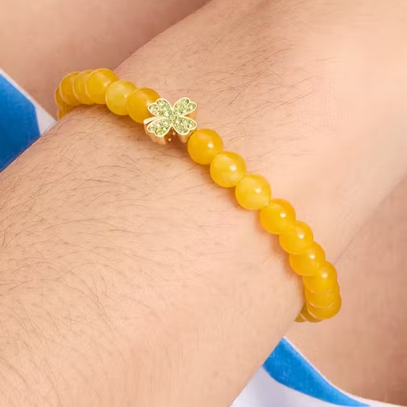 $78 Kate Spade Rainbow Joy Luck Charm Stretch Bracelet - Picture 2 of 7